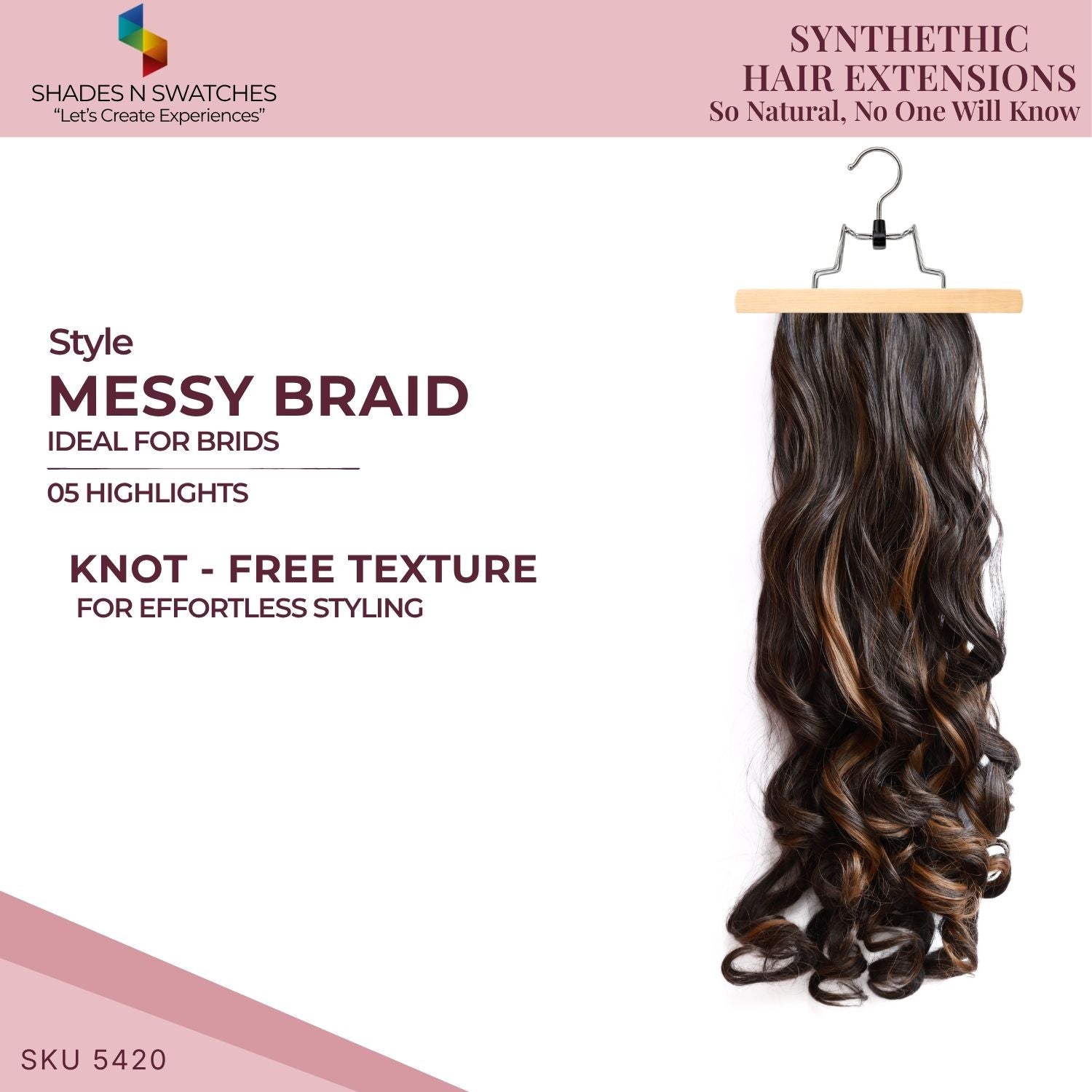 ANARKALI MESSY BRAID HAIR EXTENSIONS