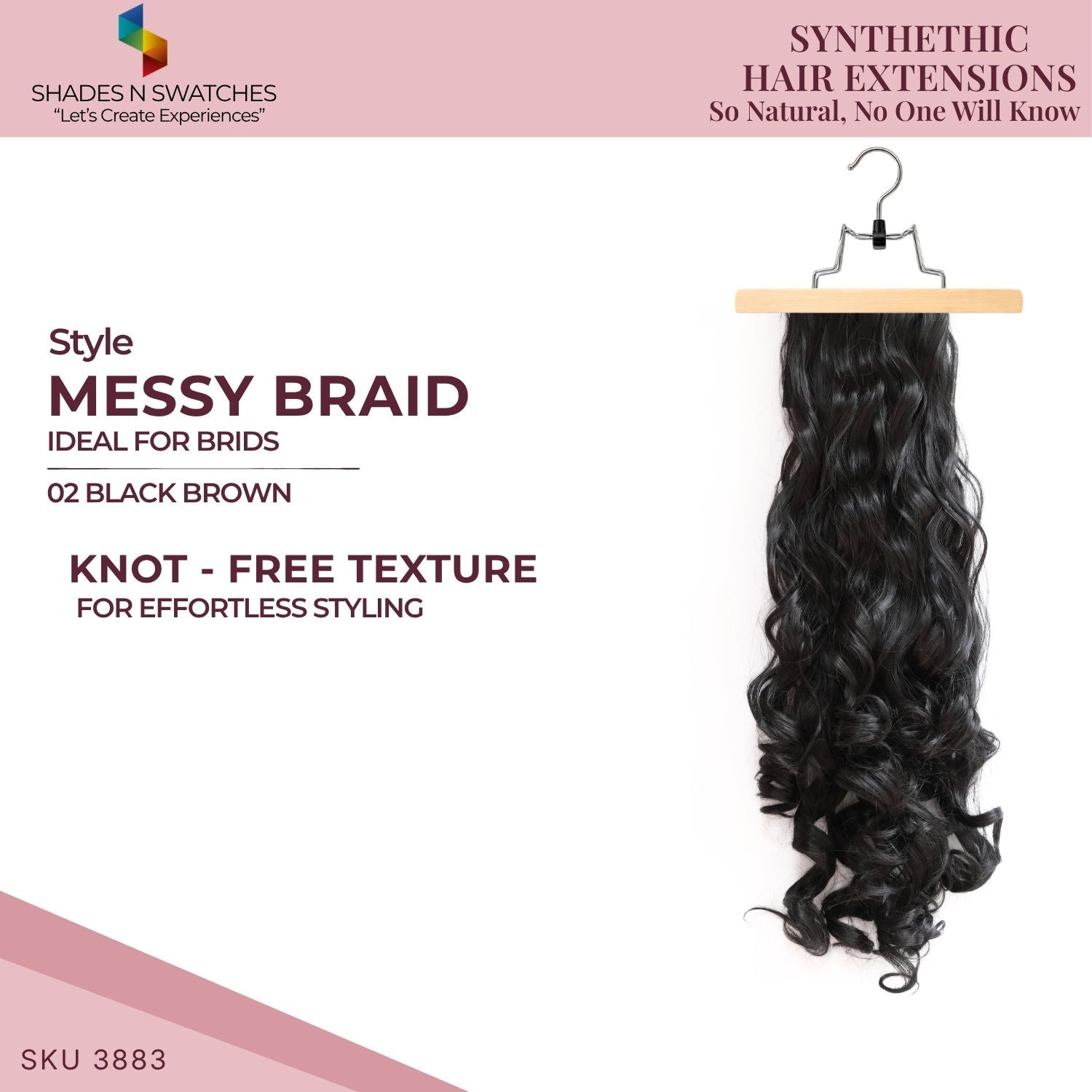 ANARKALI MESSY BRAID HAIR EXTENSIONS