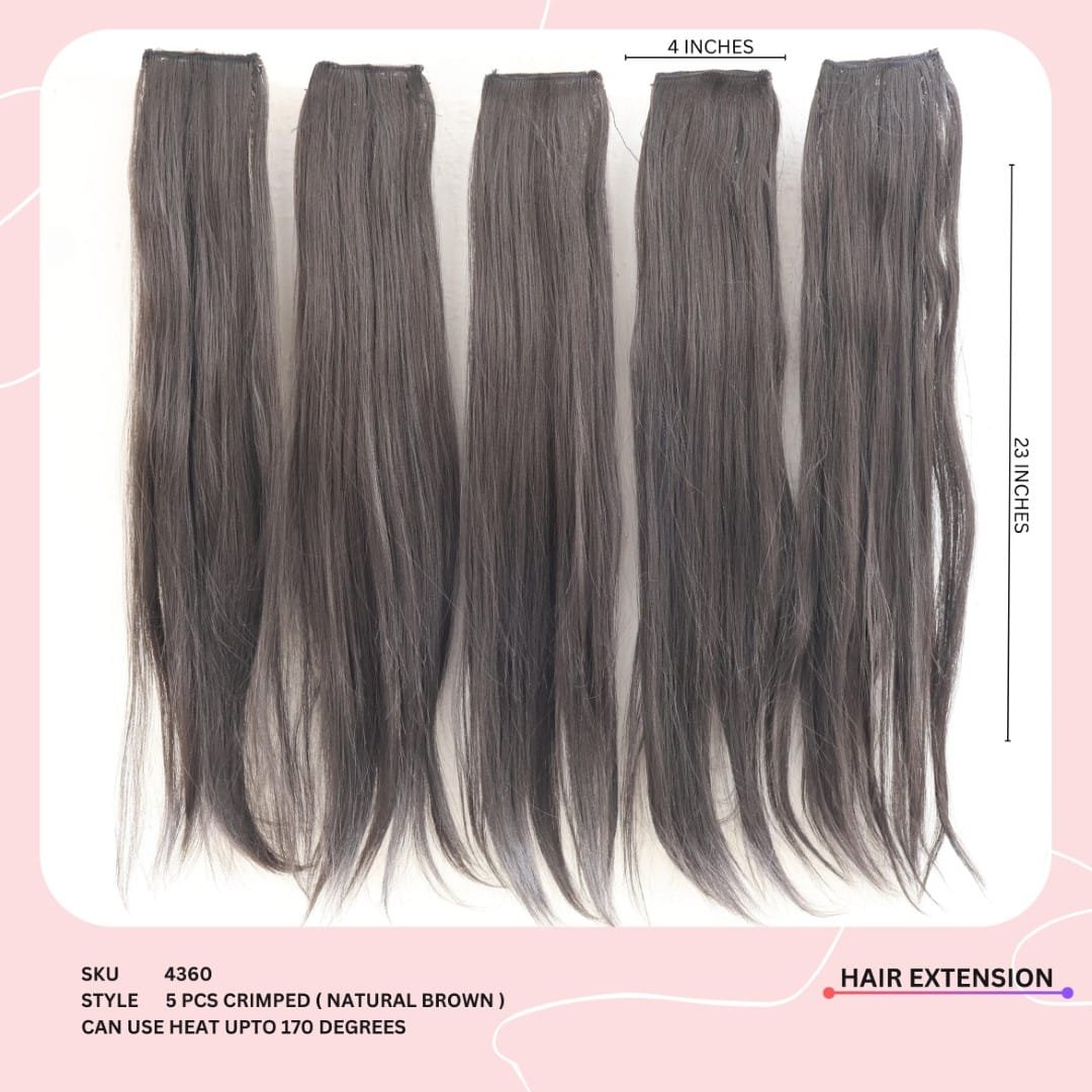 5 PCS CRIMPED (HAIR EXTENSION)