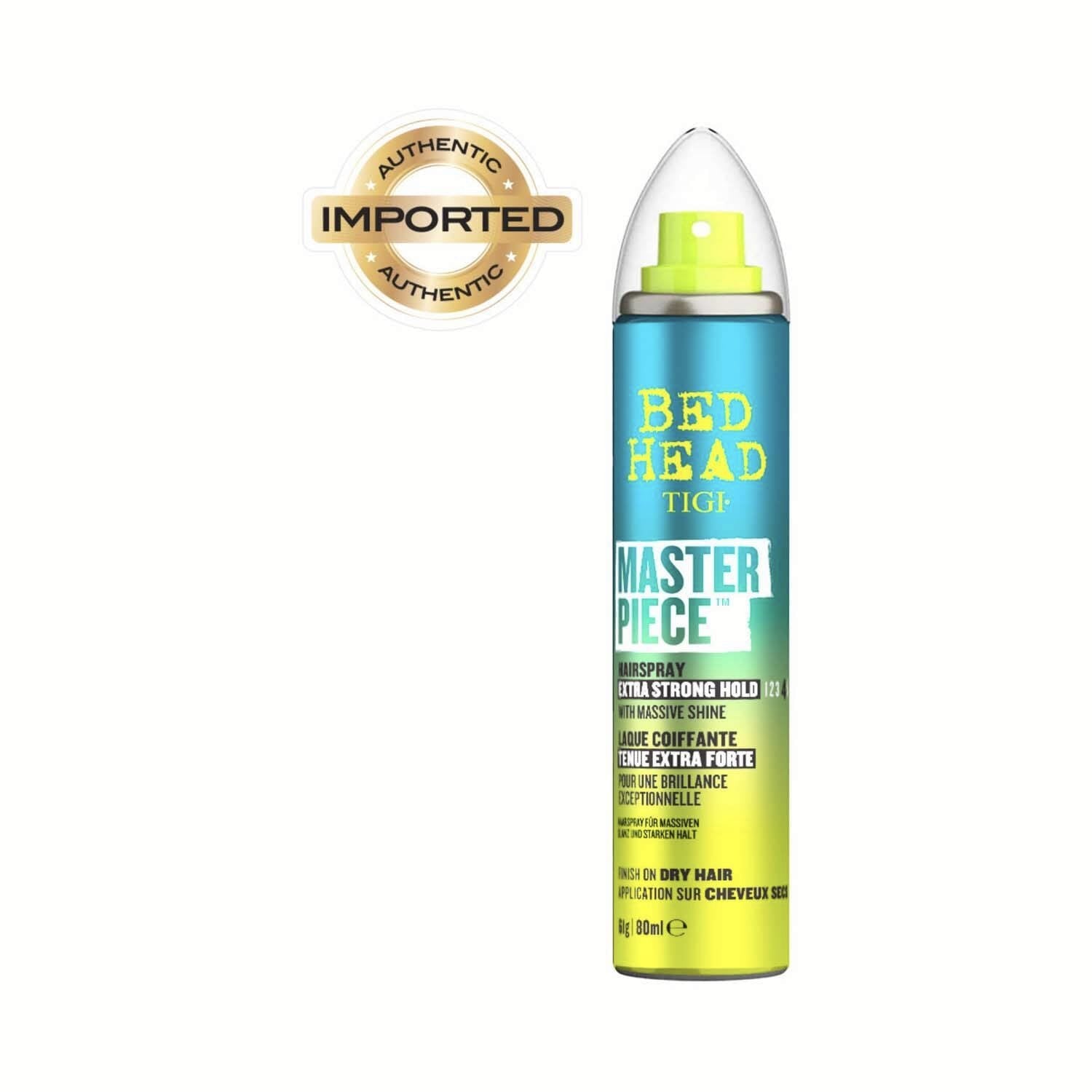 BED HEAD TIGI MASTER PIECE EXTRA STRONG HOLD SPRAY 80ML