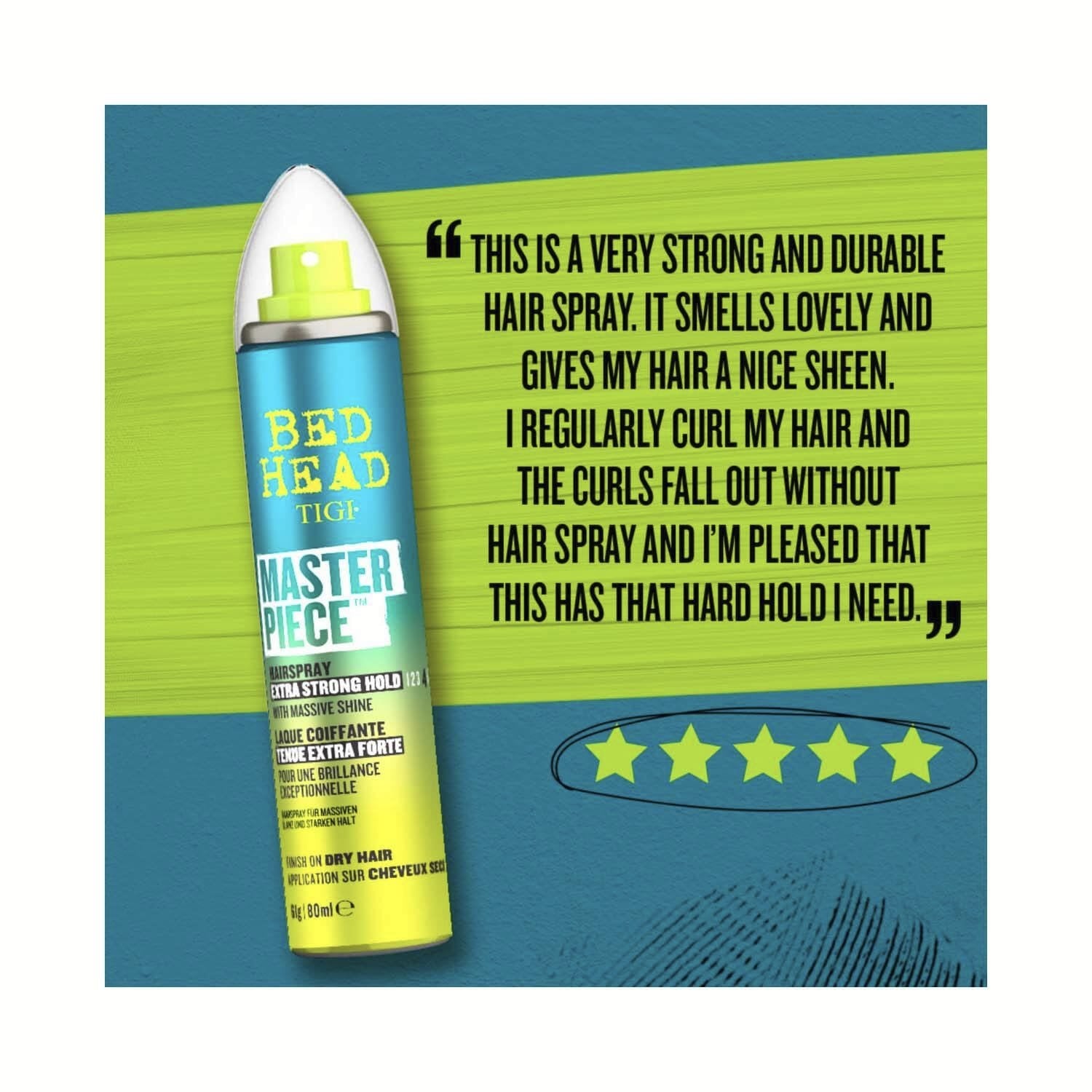 BED HEAD TIGI MASTER PIECE EXTRA STRONG HOLD SPRAY 80ML