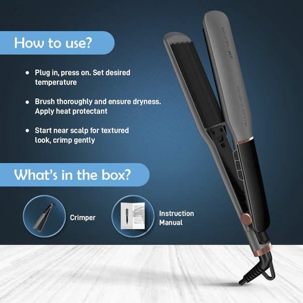 IKONIC ME XTREME HAIR CRIMPER STONE GRAY