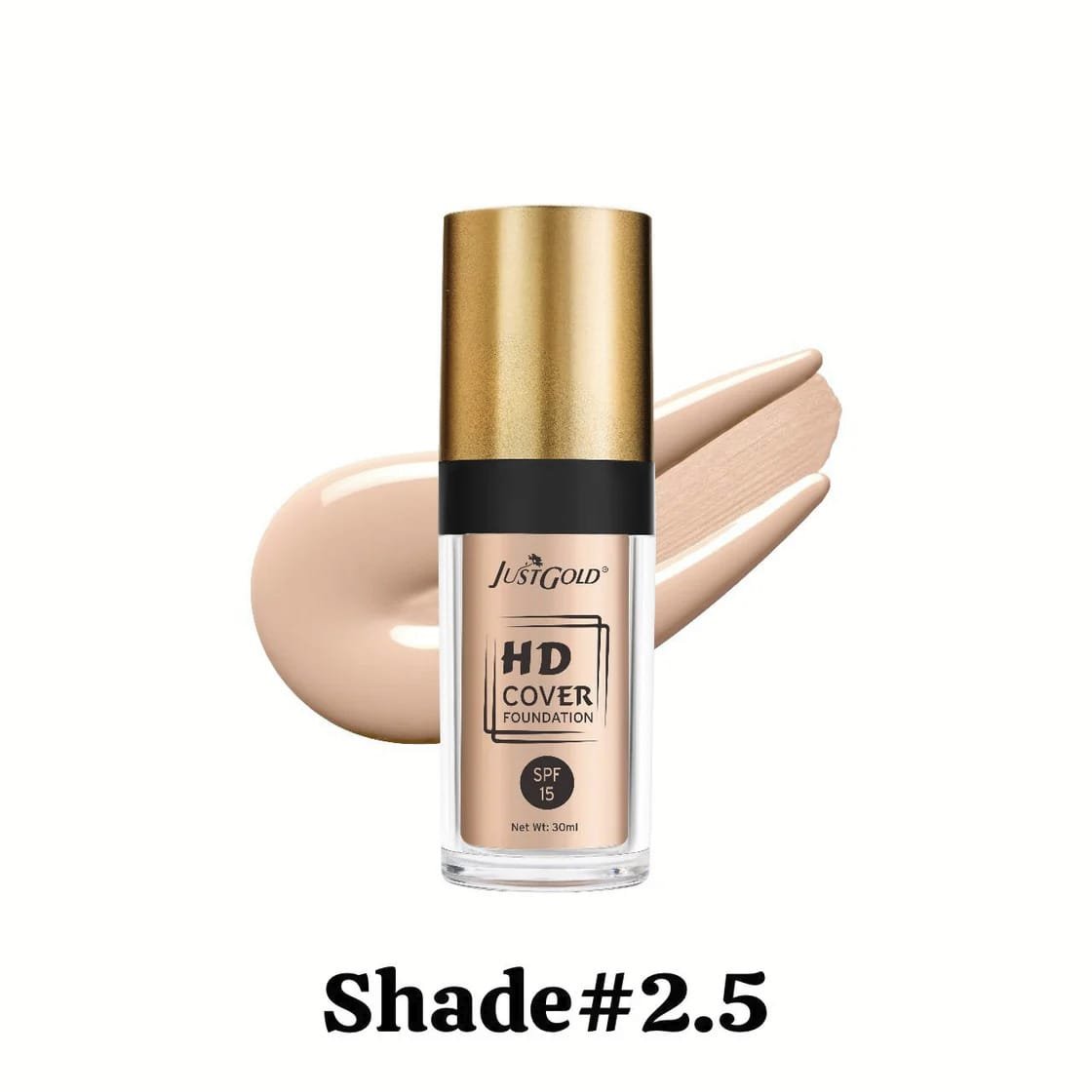 JUST GOLD HD COVER FOUNDATION 30ML