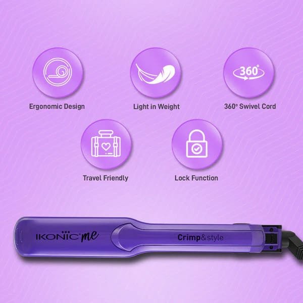 IKONIC CRIMPER CRIMP & STYLE PURPLE