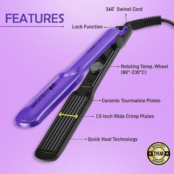 IKONIC CRIMPER CRIMP & STYLE PURPLE