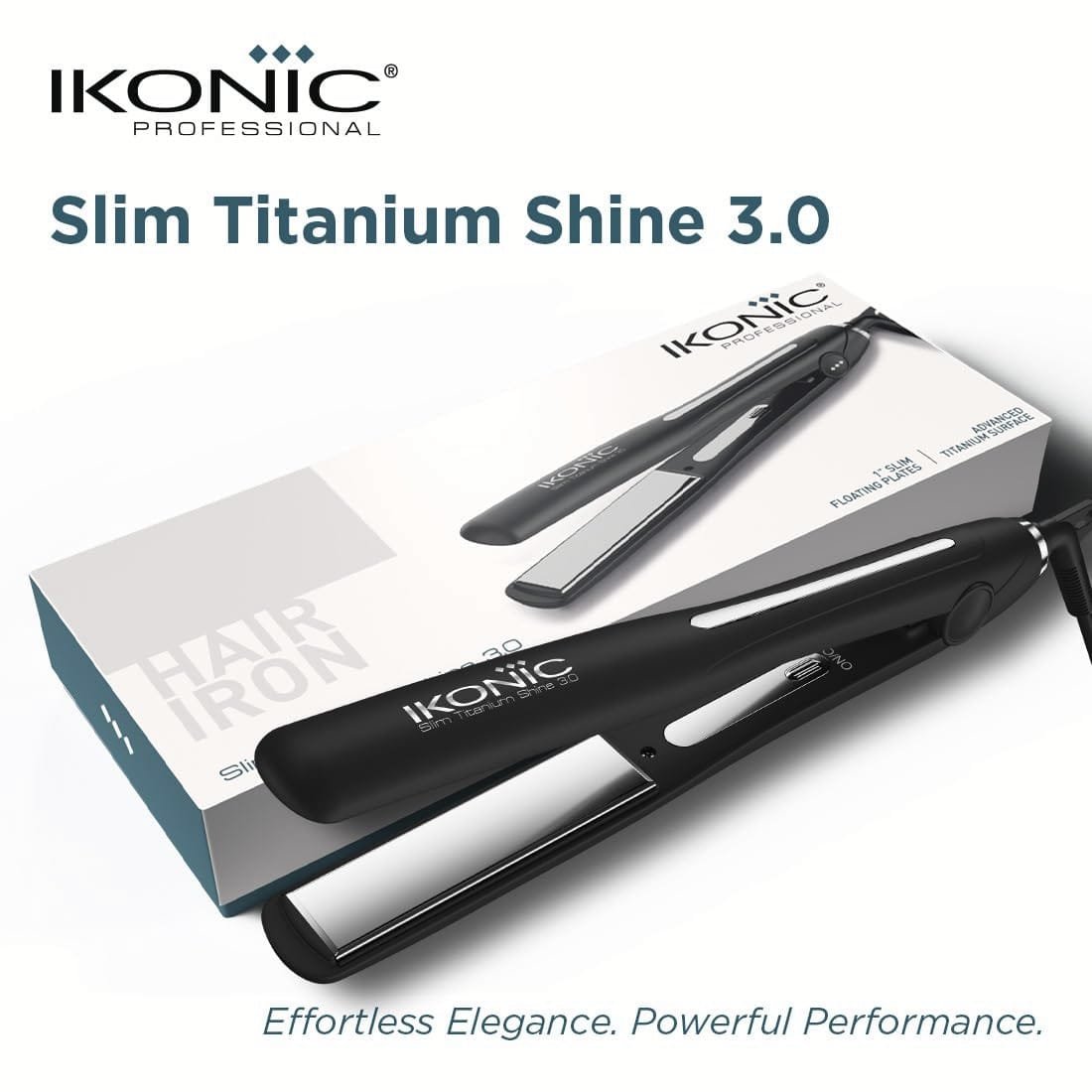 IKONIC SLIM TITANIUM SHINE HAIR IRON 3.0