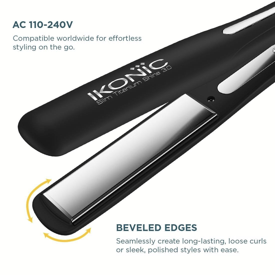 IKONIC SLIM TITANIUM SHINE HAIR IRON 3.0