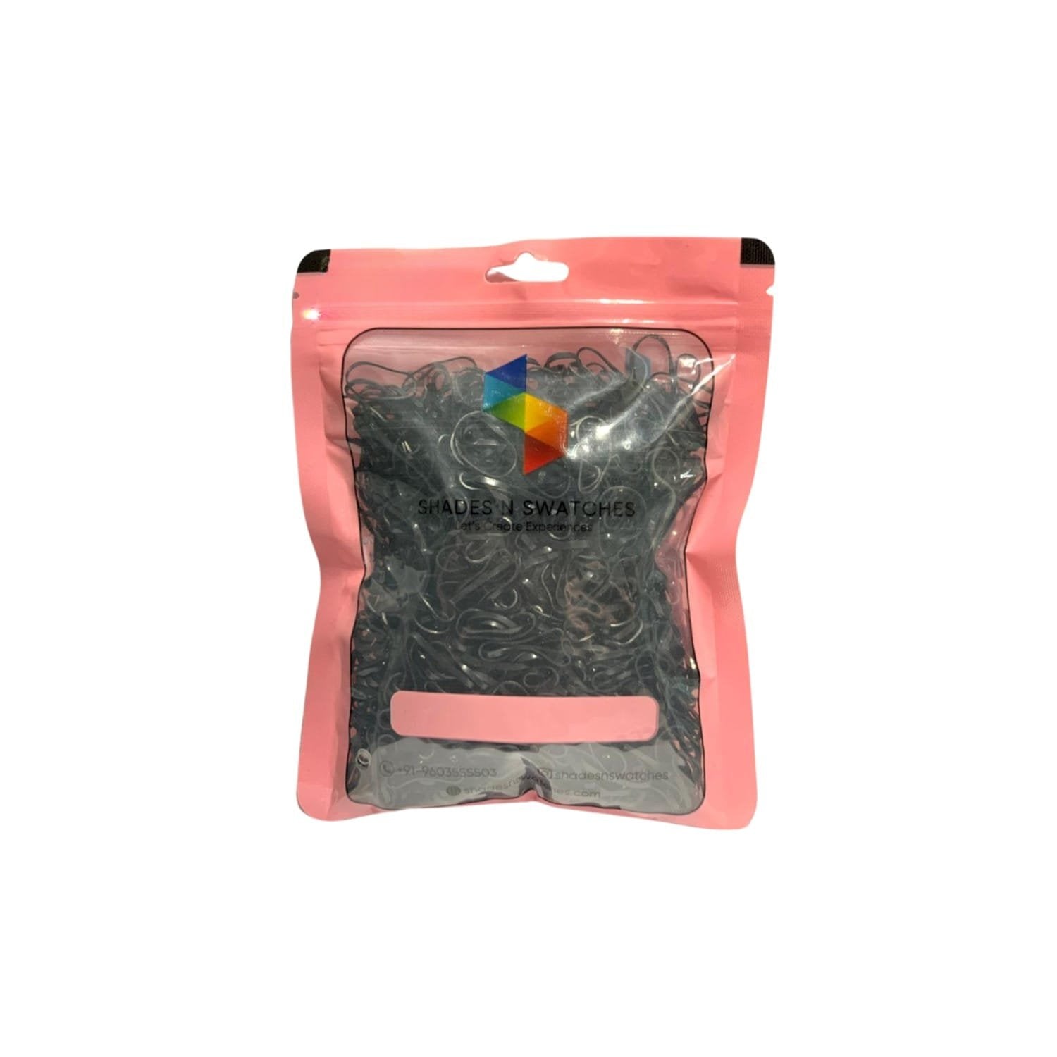 SNS RUBBER BAND BLACK GLOSSY BIG 50 GMS