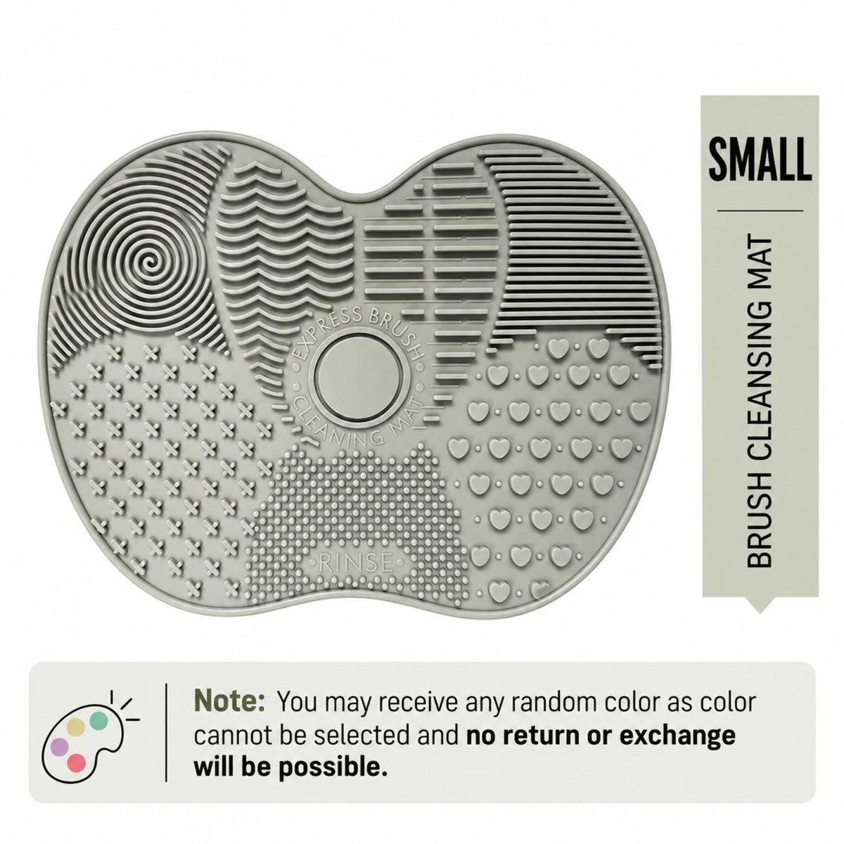 BRUSH CLEANSING MATT ASSORTED COLOR SMALL