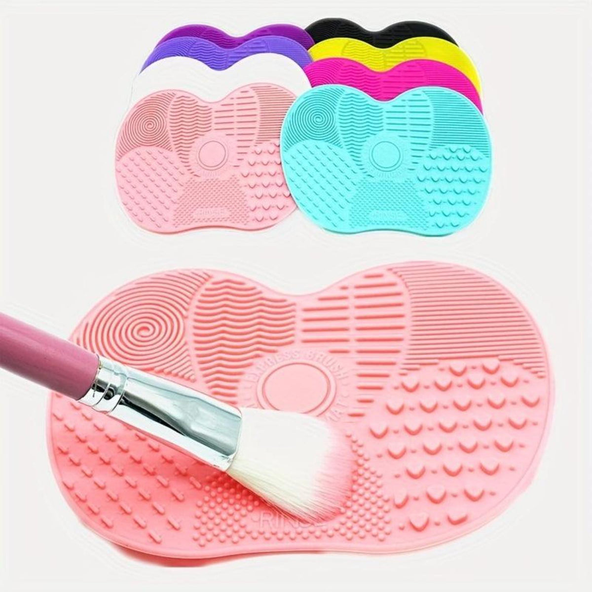 BRUSH CLEANSING MATT ASSORTED COLOR SMALL