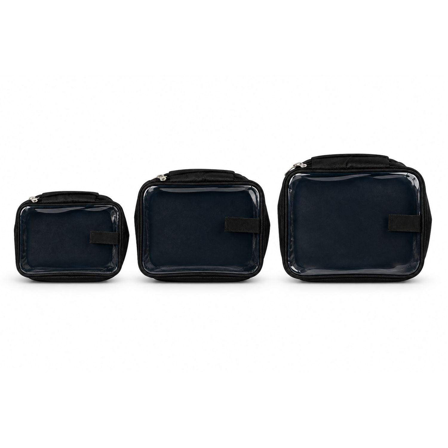 3 PCS POUCH SET BLACK-(ORDINARY)