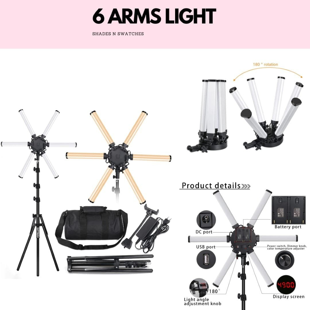 6 ARMS LIGHT  WITH TRIPOD