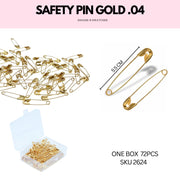 SAFETY PIN GOLD 04 (72 PCS)