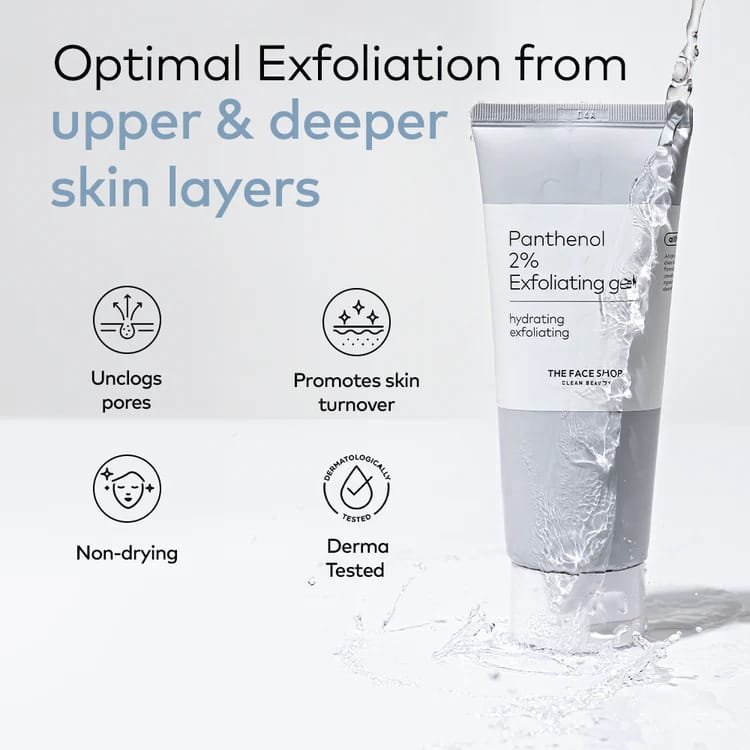 THE FACE SHOP PANTHENOL 2PERCENT EXFOLITATING GEL 150ML