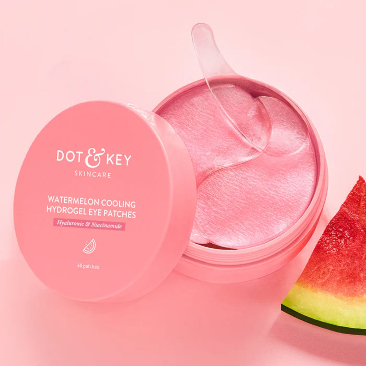 DOT & KEY WATERMELON COOLING HYDROGEL 60 EYE PATCHES WITH HYLURONIC & NIACINAMIDE