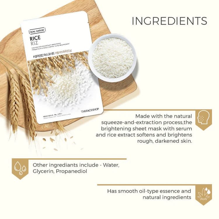 The Face Shop Real Nature Rice Face Mask 20g