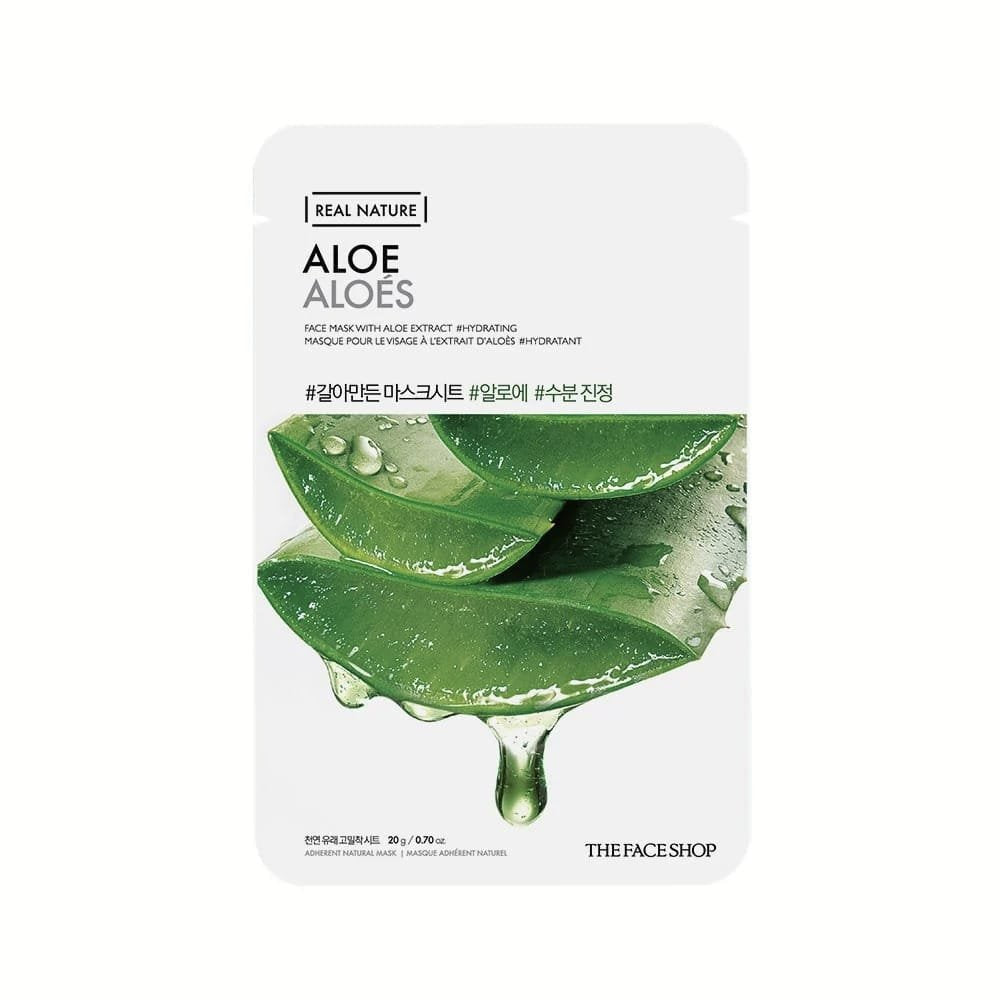 The Face Shop Real Nature Aloe Face Mask   20g