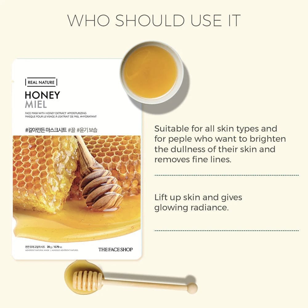 The Face Shop Real Nature Honey Miel Face Mask 20g