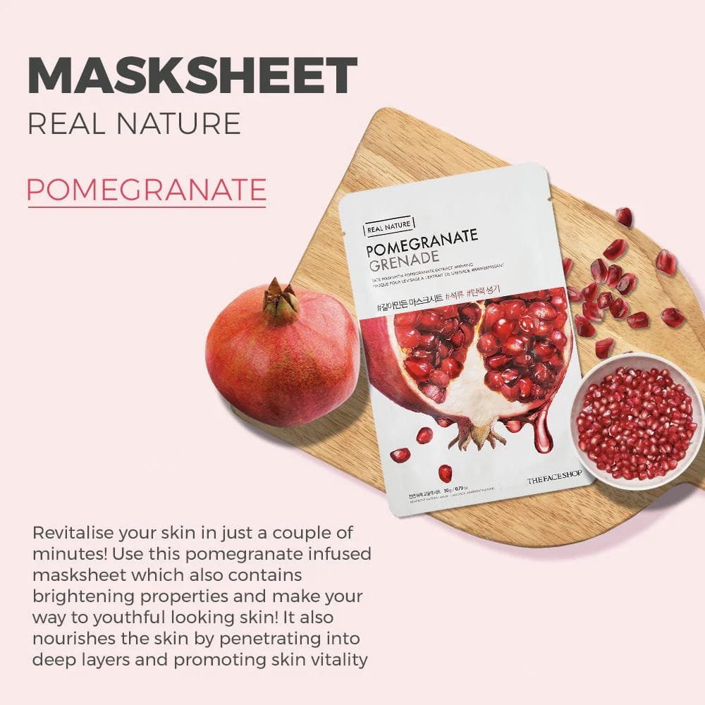 The Face Shop Real Nature Pomegranate Face Mask  20g