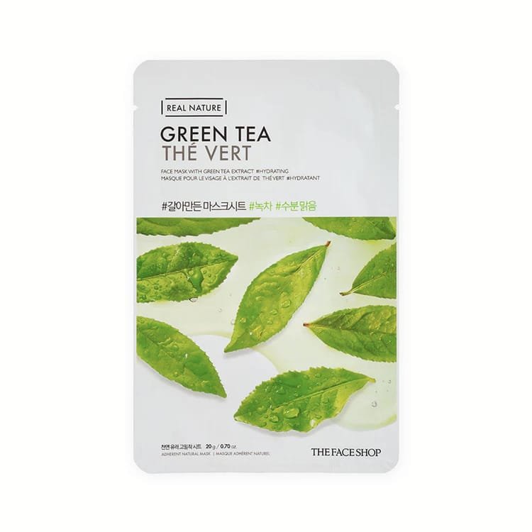 The Face Shop Real Nature Green Tea Face Mask  20g