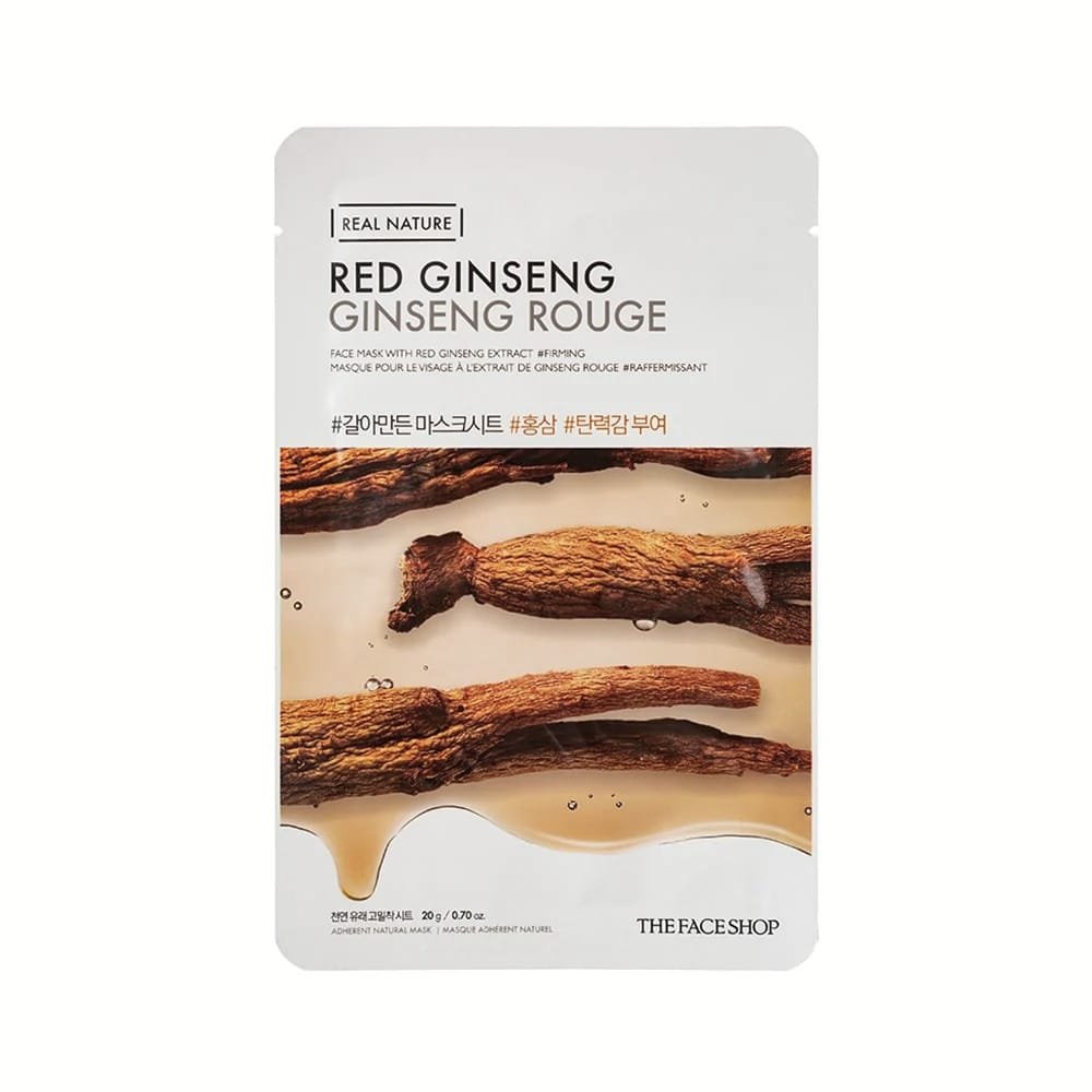 The Face Shop Real Nature Red Ginseng Face Mask  20g