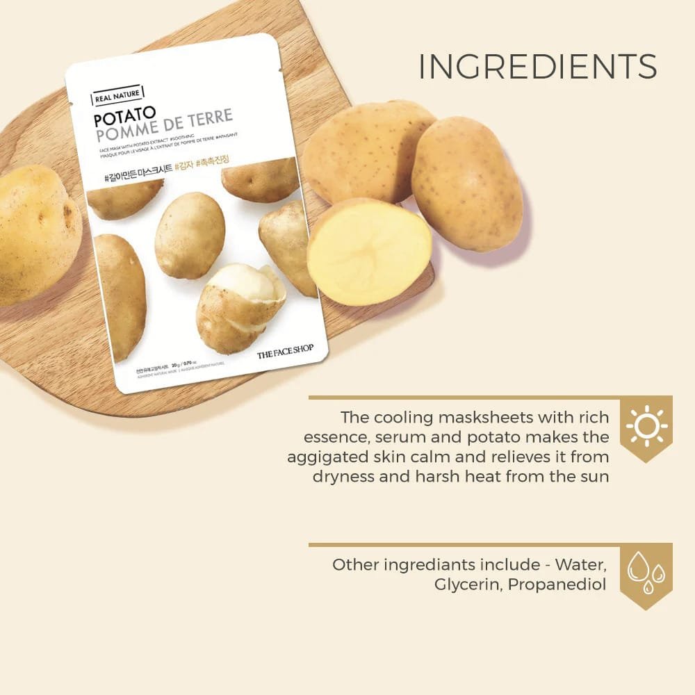 The Face Shop Real Nature Potato Face Mask  20g