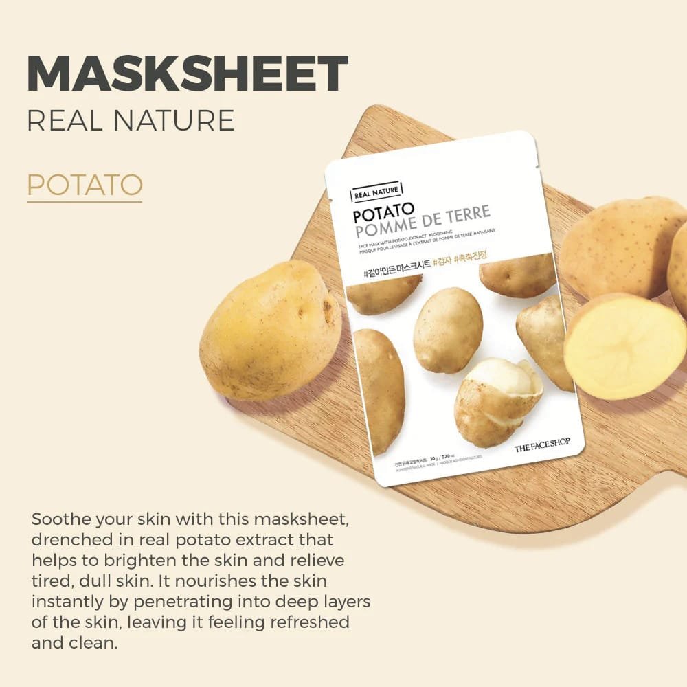 The Face Shop Real Nature Potato Face Mask  20g