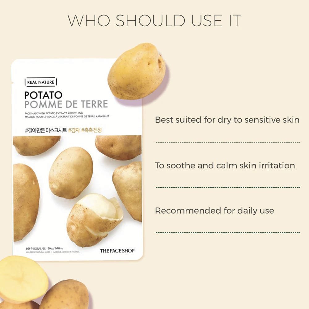 The Face Shop Real Nature Potato Face Mask  20g