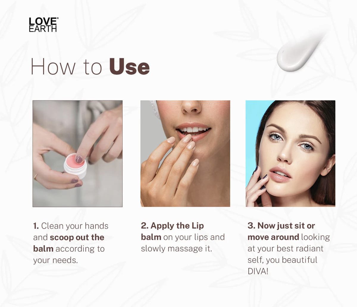 LOVE EARTH Coconut Lip Balm 10g