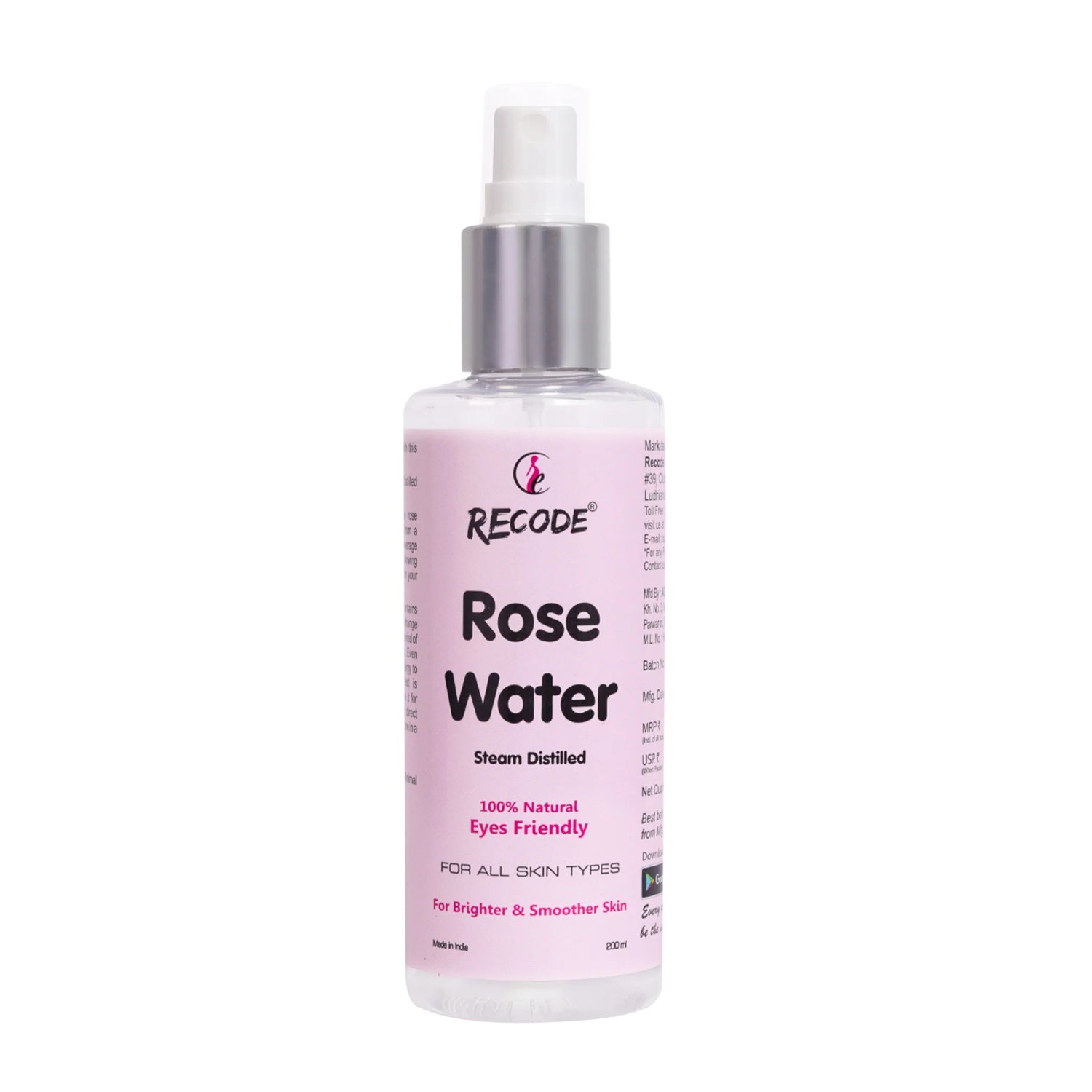 RECODE ROSE WATER 200ML