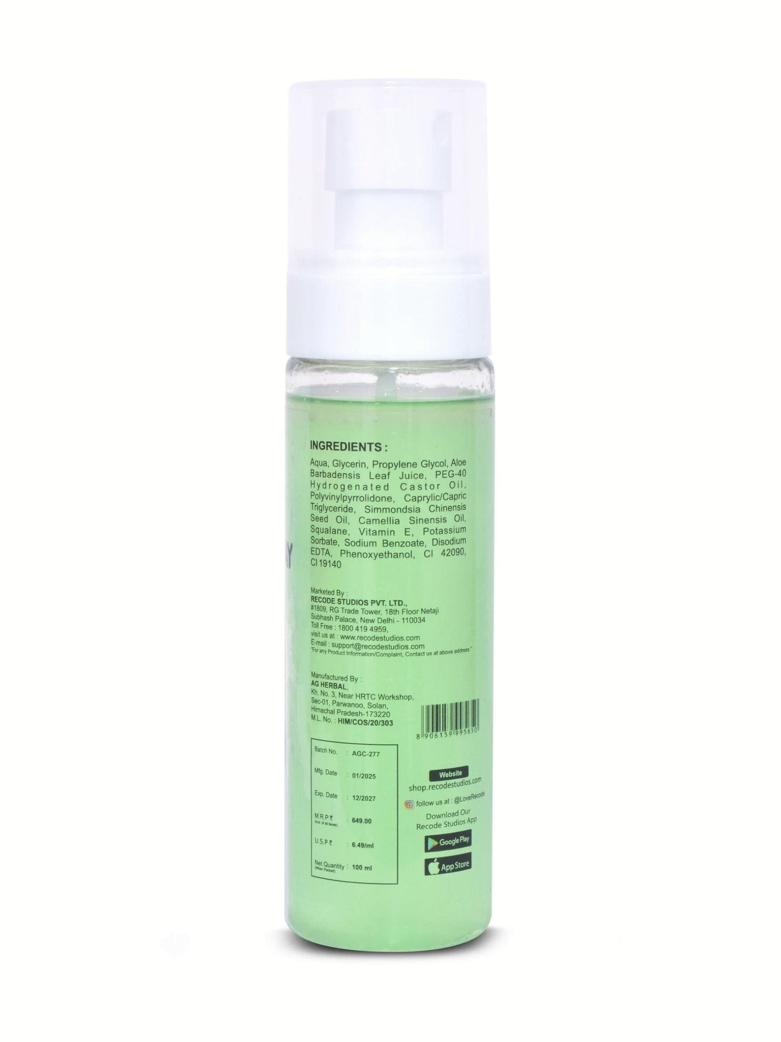 RECODE PERFECT GRIP SPRAY DEWY FINISH 100ML