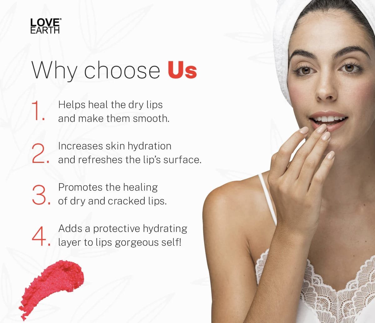 LOVE EARTH BUBBLEGUM ORGANIC LIP SCRUB 10G