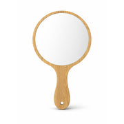 WOODEN MIRROR ROUND BIG 10 inches
