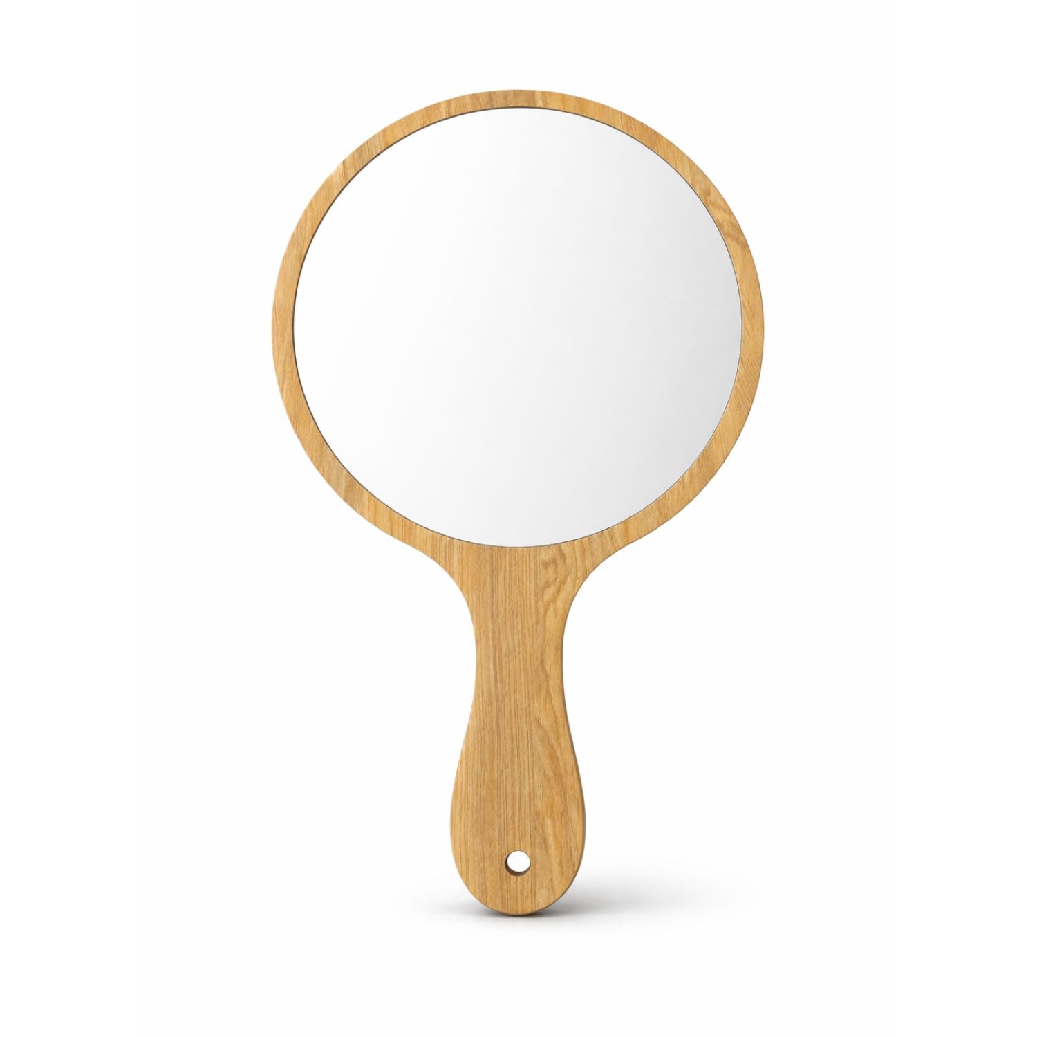 WOODEN MIRROR ROUND BIG 10 inches