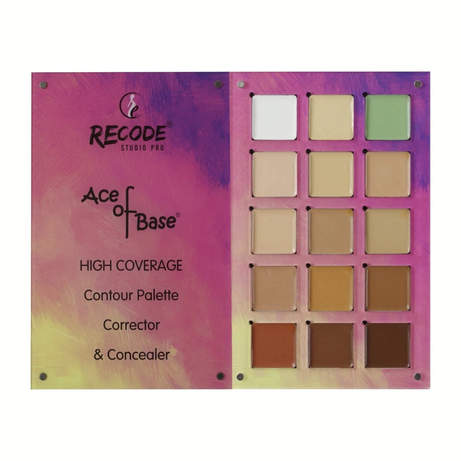 RECODE ACE OF BASE CONTOUR CORRECTOR & CONCEALER PALLETTE 52GMS