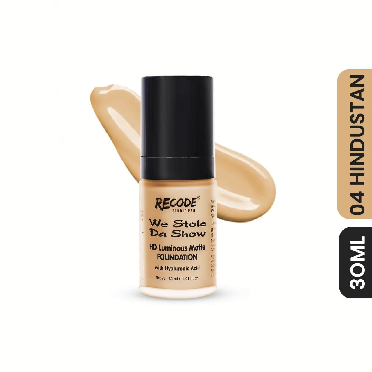 RECODE WE STOLE DA SHOW HD LUMINOUS MATTE FOUNDATION 30ML