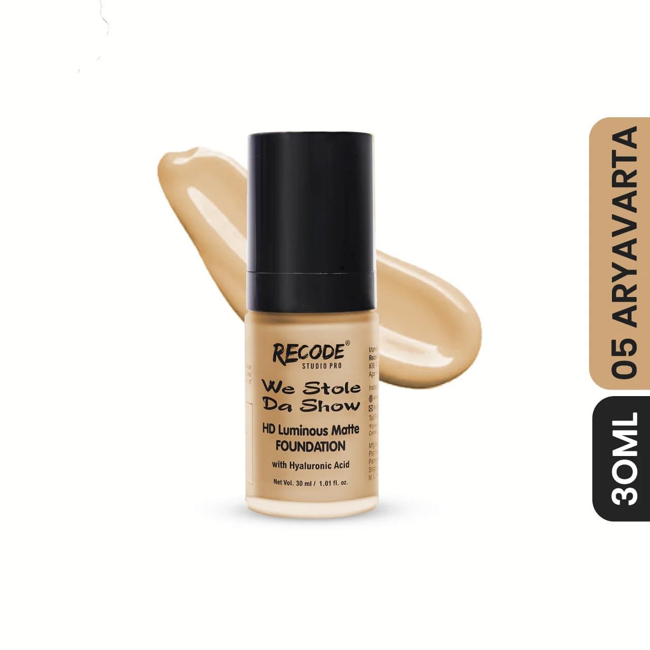 RECODE WE STOLE DA SHOW HD LUMINOUS MATTE FOUNDATION 30ML