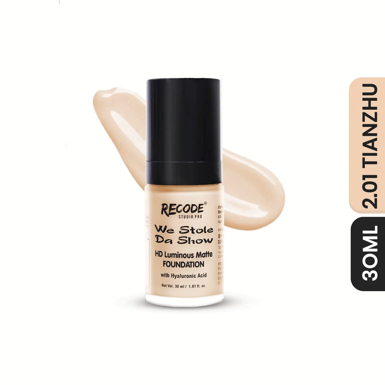 RECODE WE STOLE DA SHOW HD LUMINOUS MATTE FOUNDATION 30ML