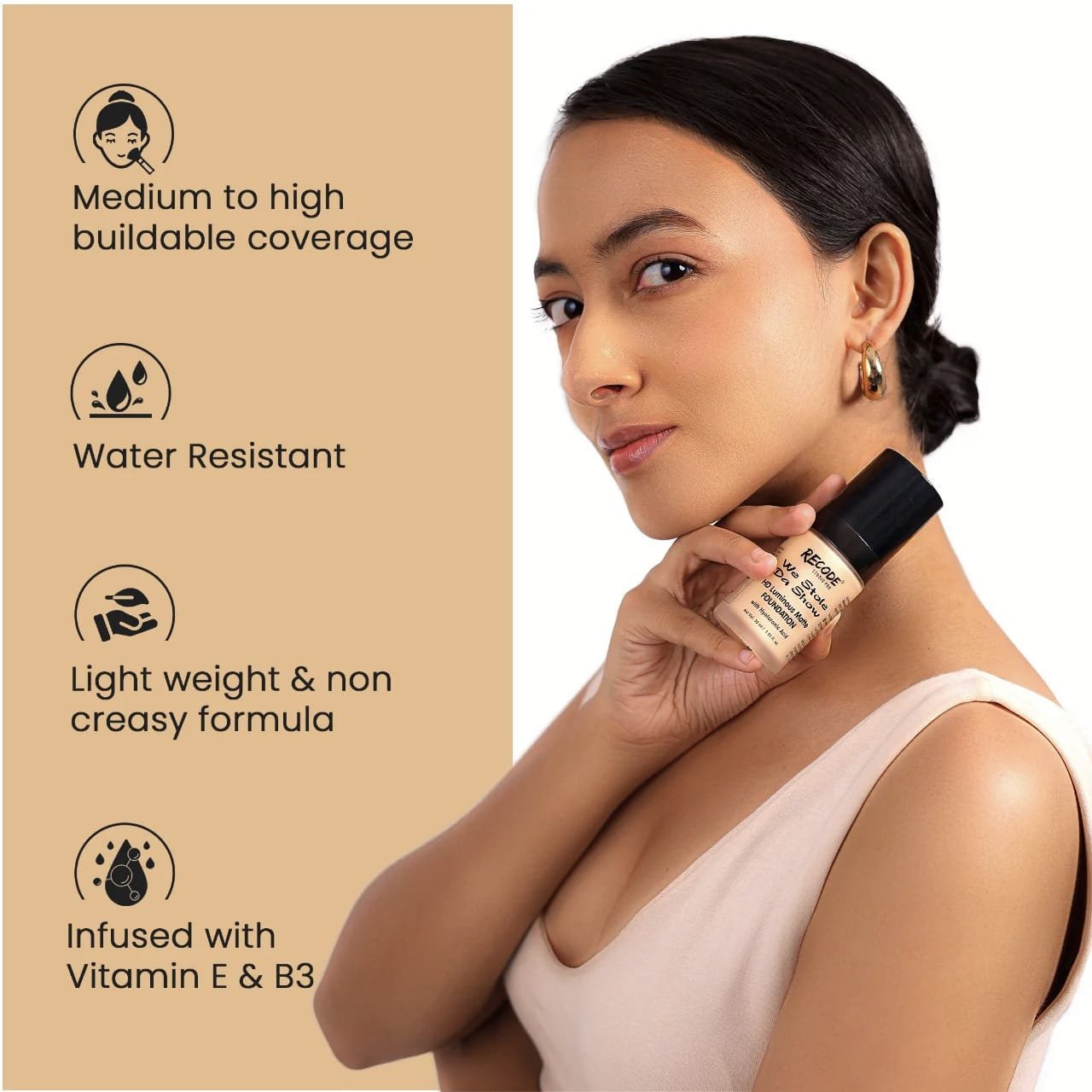 RECODE WE STOLE DA SHOW HD LUMINOUS MATTE FOUNDATION 30ML