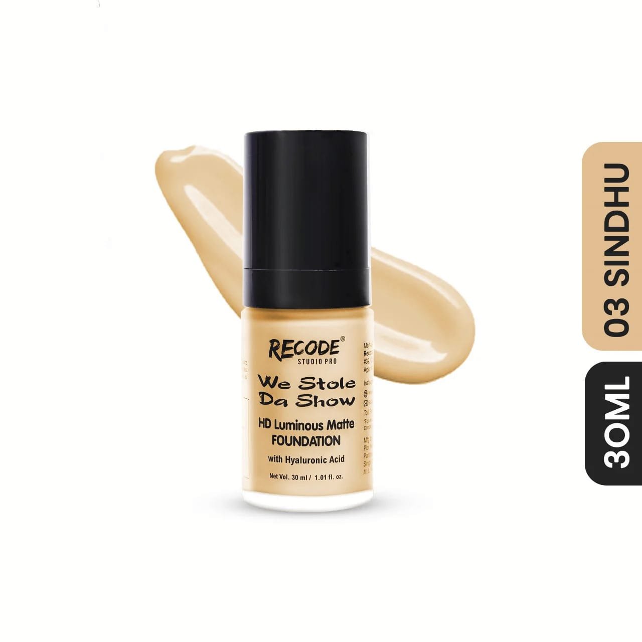 RECODE WE STOLE DA SHOW HD LUMINOUS MATTE FOUNDATION 30ML