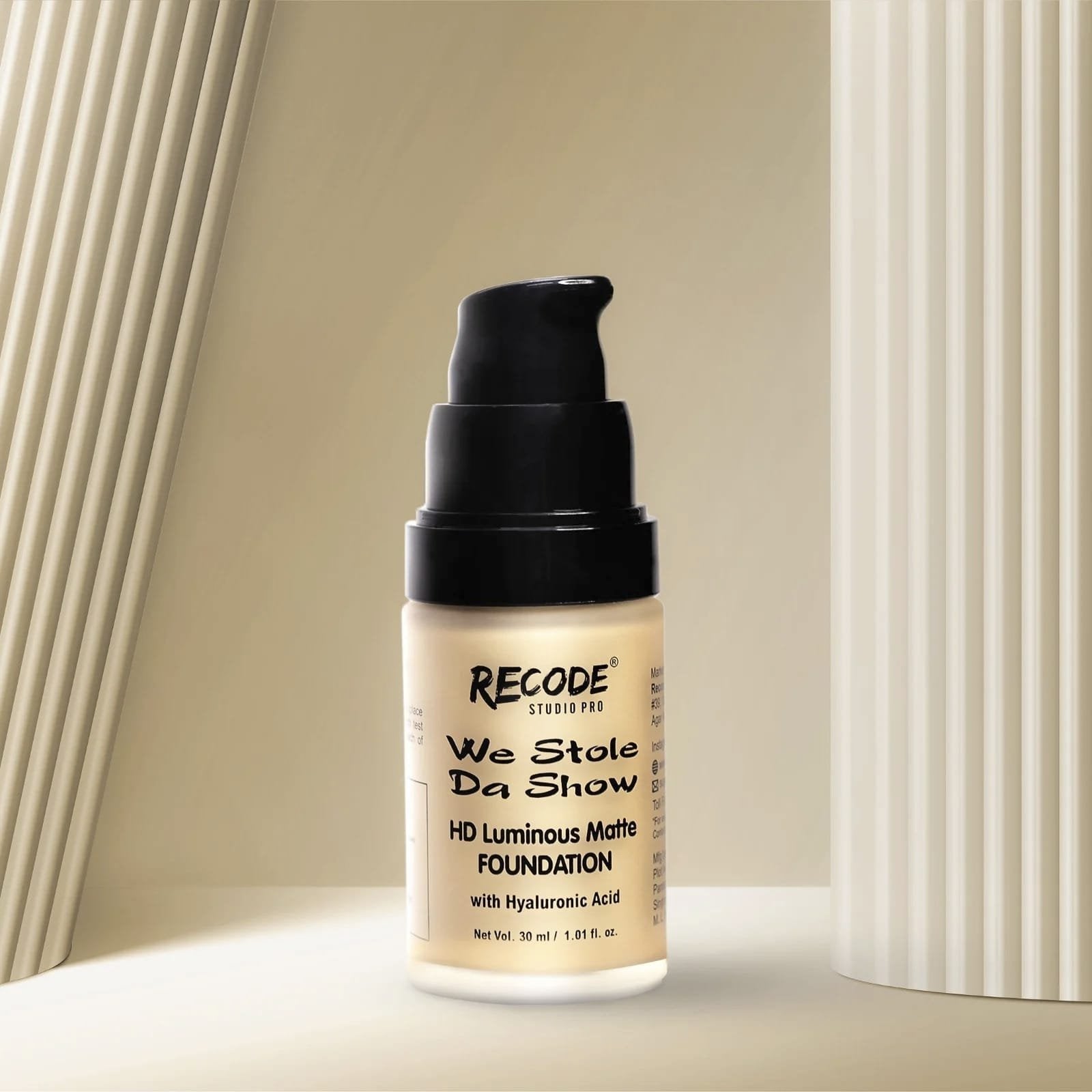 RECODE WE STOLE DA SHOW HD LUMINOUS MATTE FOUNDATION 30ML
