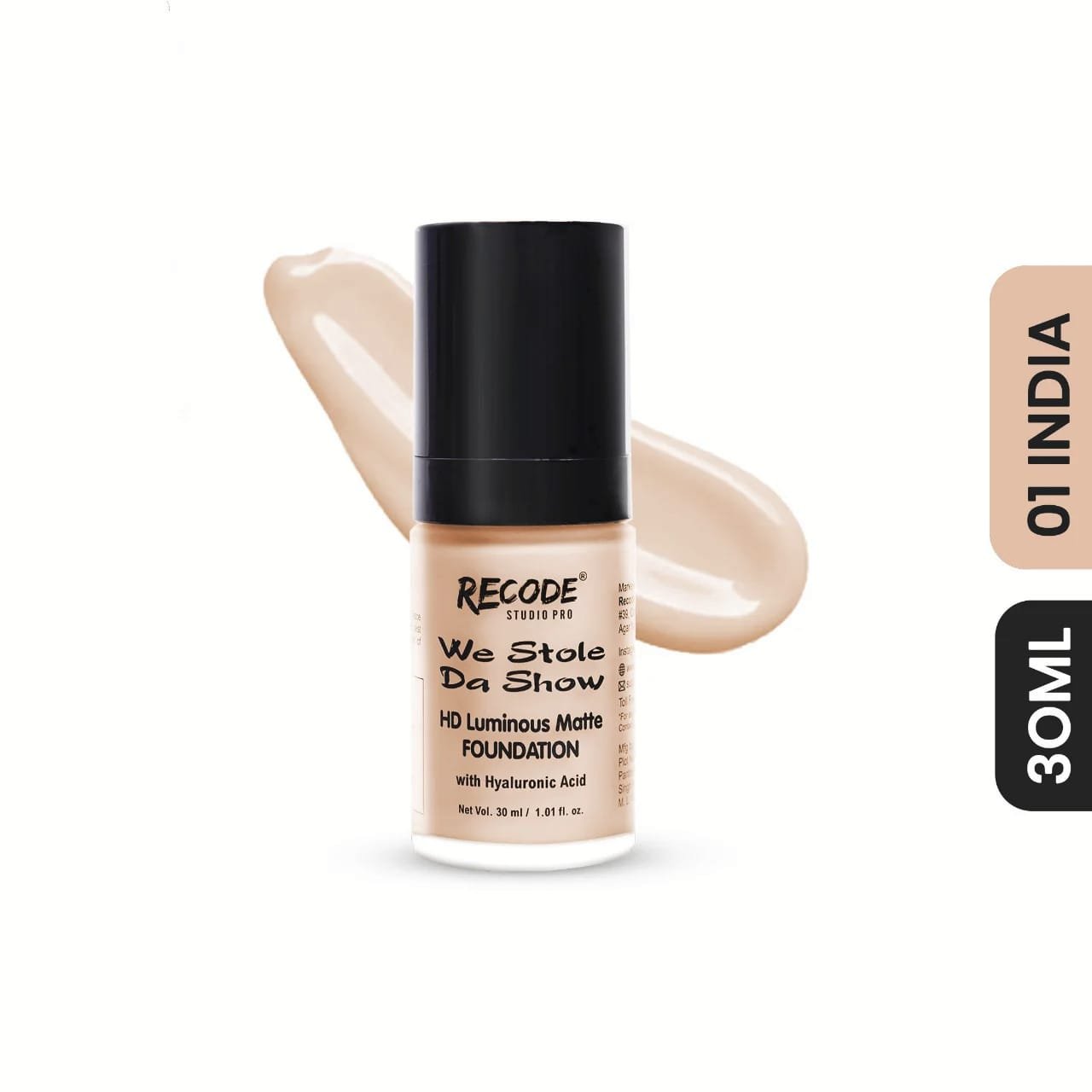 RECODE WE STOLE DA SHOW HD LUMINOUS MATTE FOUNDATION 30ML