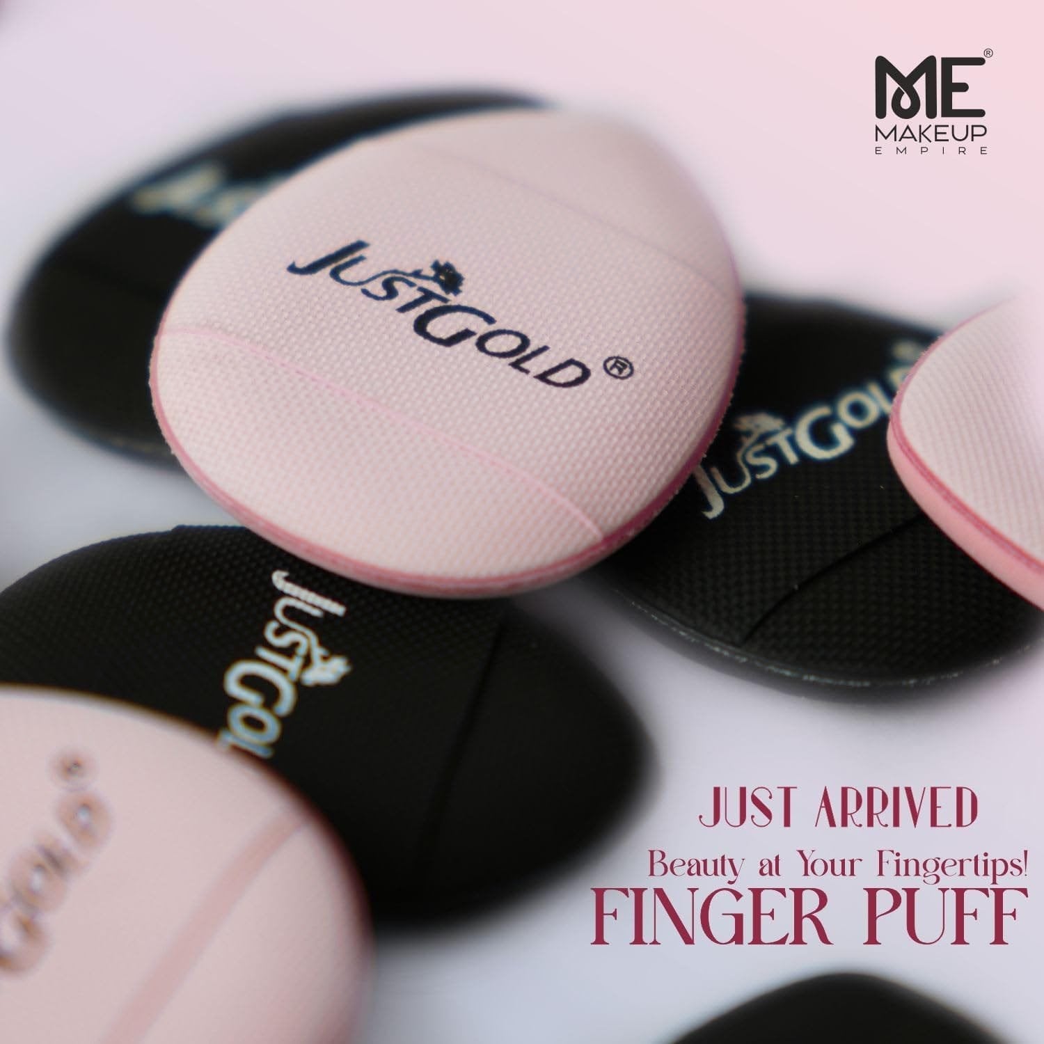 JUST GOLD 9 pcs mini finger puff