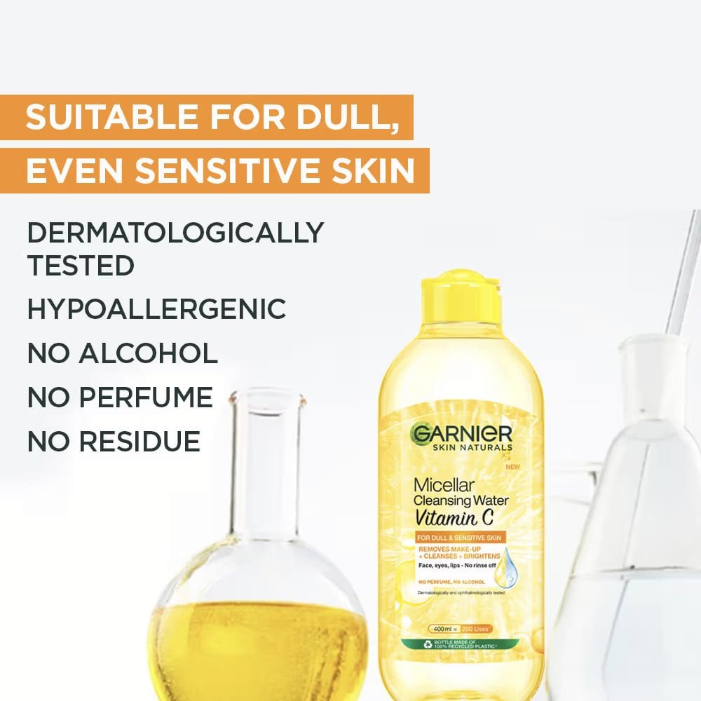 GARNIER MICELLAR CLEANSING WATER VITAMIN C