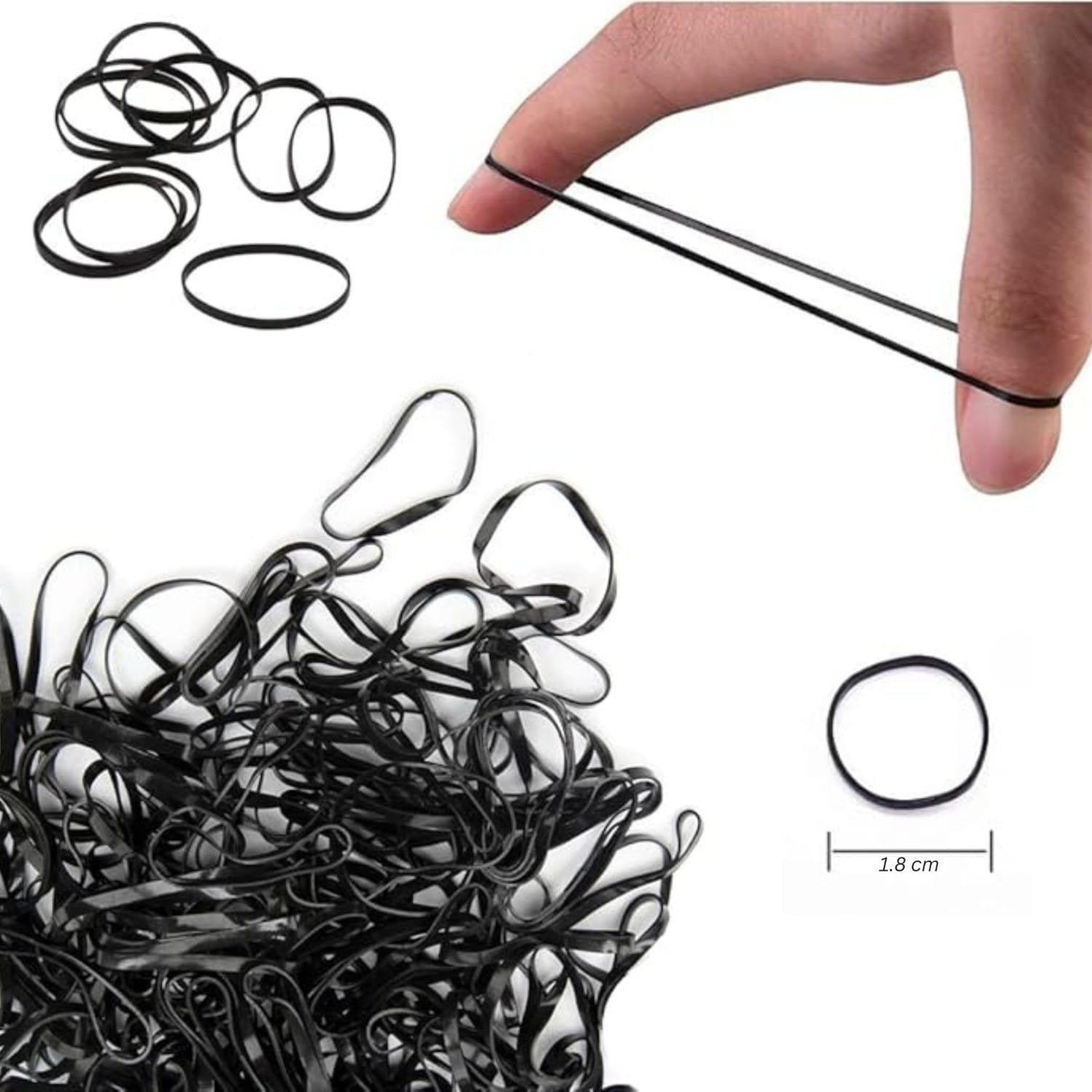 SNS RUBBER BAND BLACK GLOSSY MINI 50 GMS
