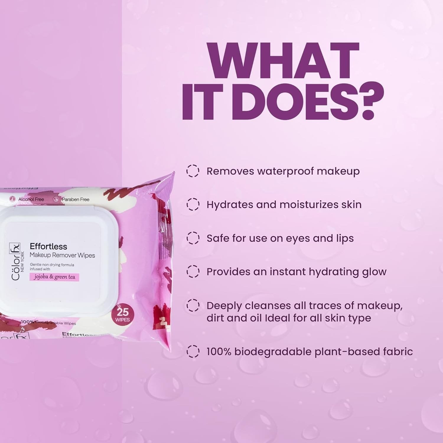 COLOR FX MAKEUP REMOVER WIPES 25N