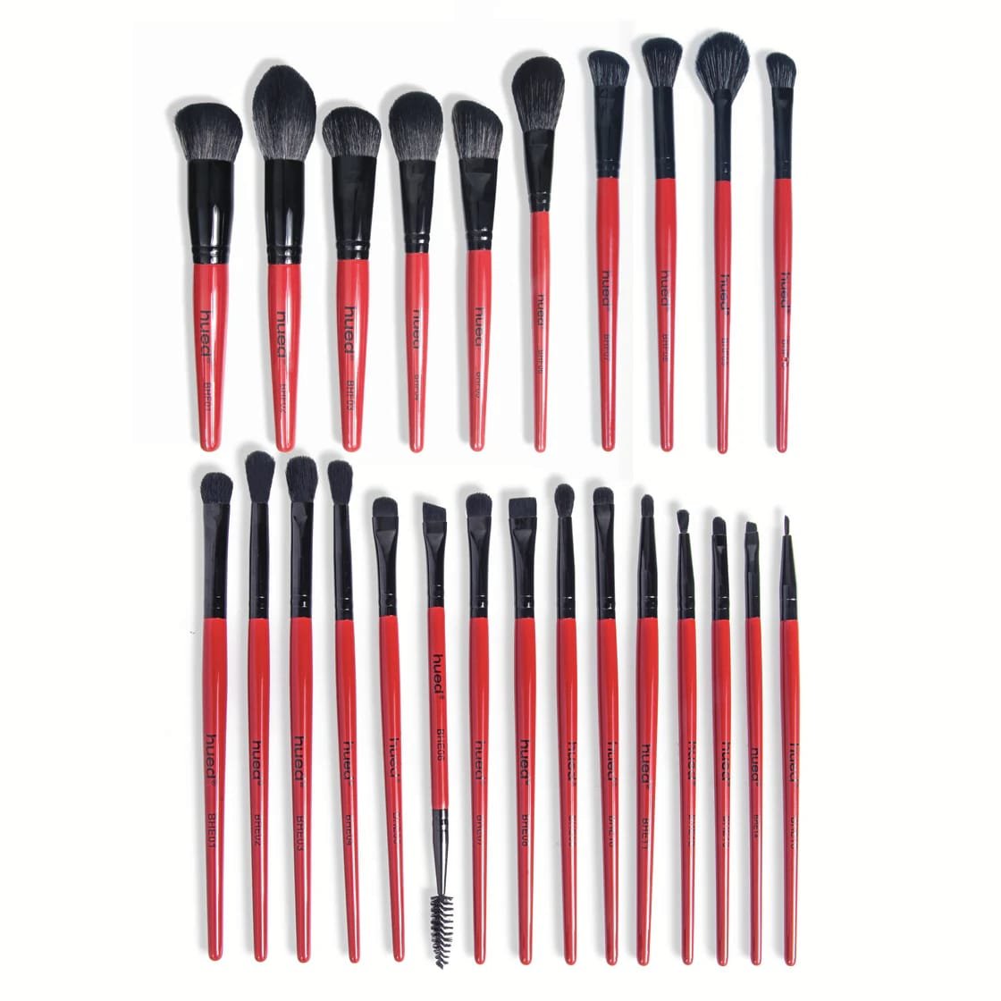 BEAUTILICIOUS HUED COLLECTION BRUSH KIT (25 PCS.) + FREE ONYX GLAM BRUSH BOOK (BRUSH FOLDER)