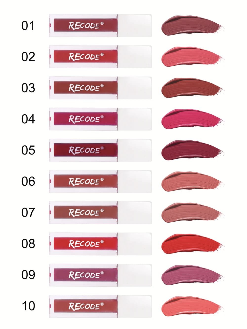 Recode Silky Matte Mini Liquid Lipstick 15ml (1.50ml x 10)