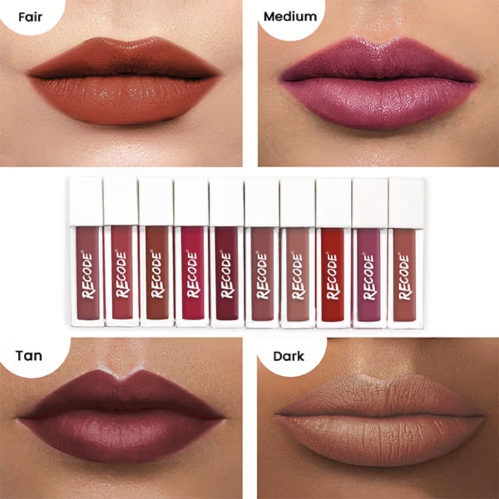 Recode Silky Matte Mini Liquid Lipstick 15ml (1.50ml x 10)