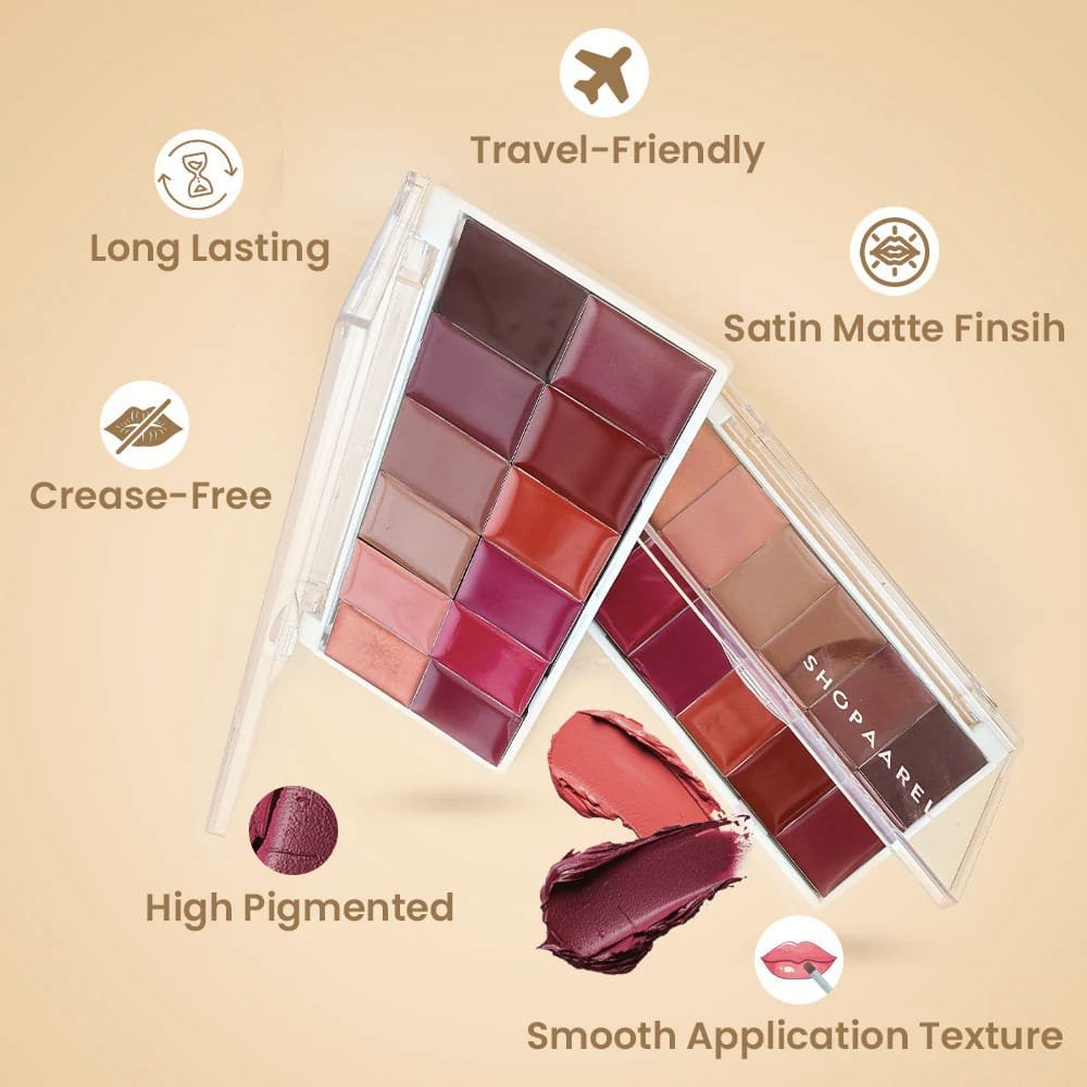 SHOPAAREL RICH COLOR LIP PALETTE